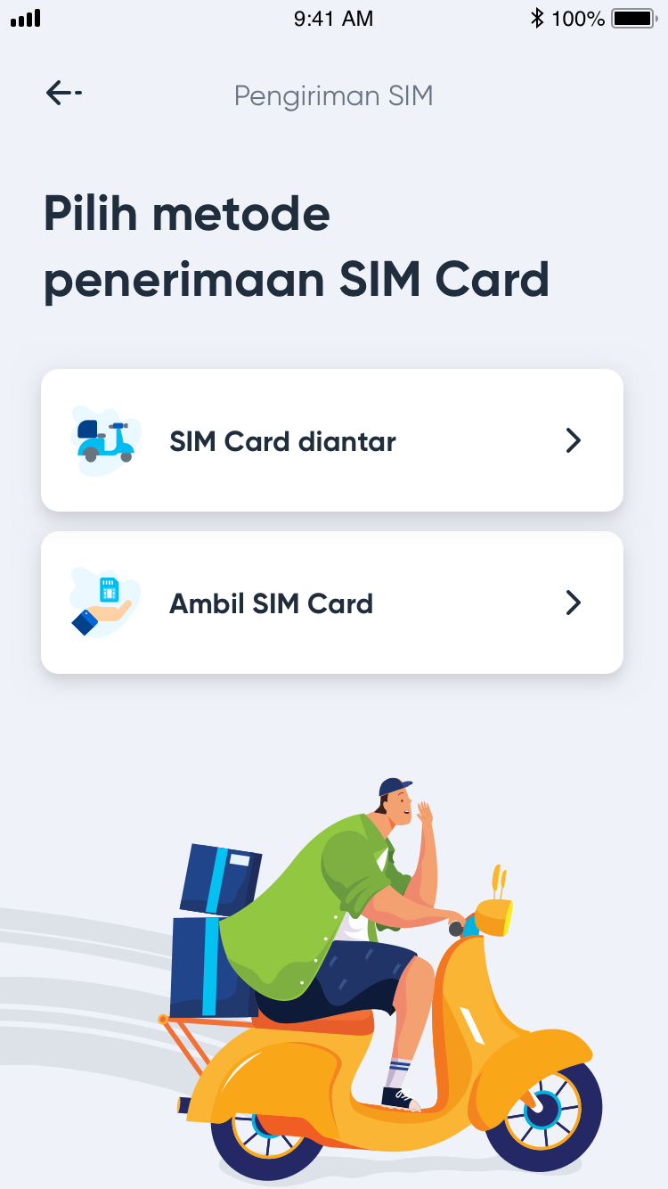 Pilih Cara Dapetin SIM Card