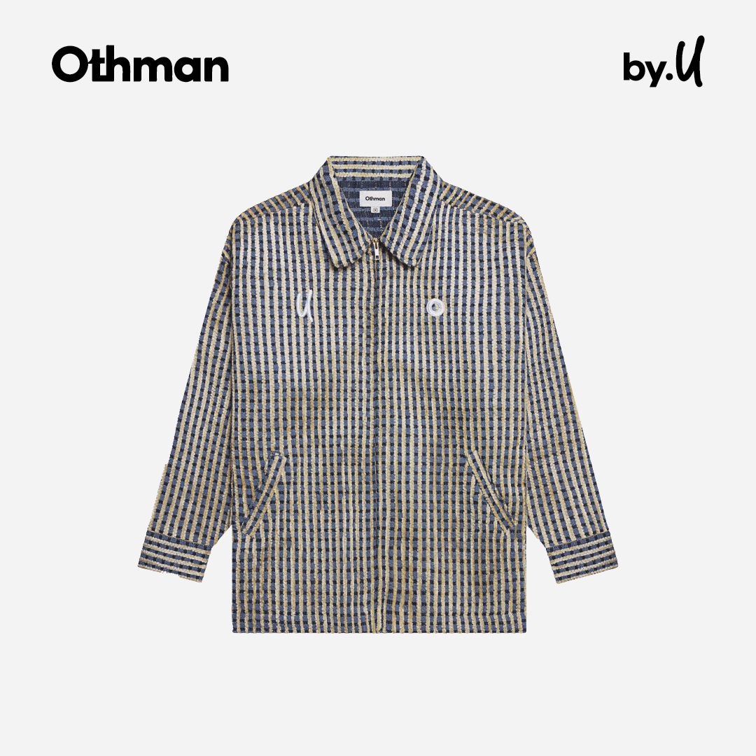 Othman Rustic Stripted Jacket For U foto